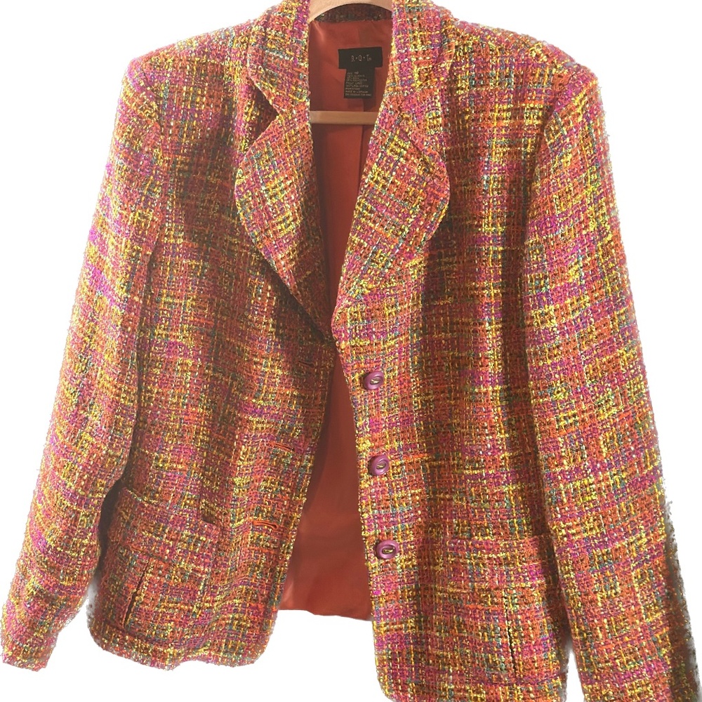 RTQ Vibrant Tweed Blazer